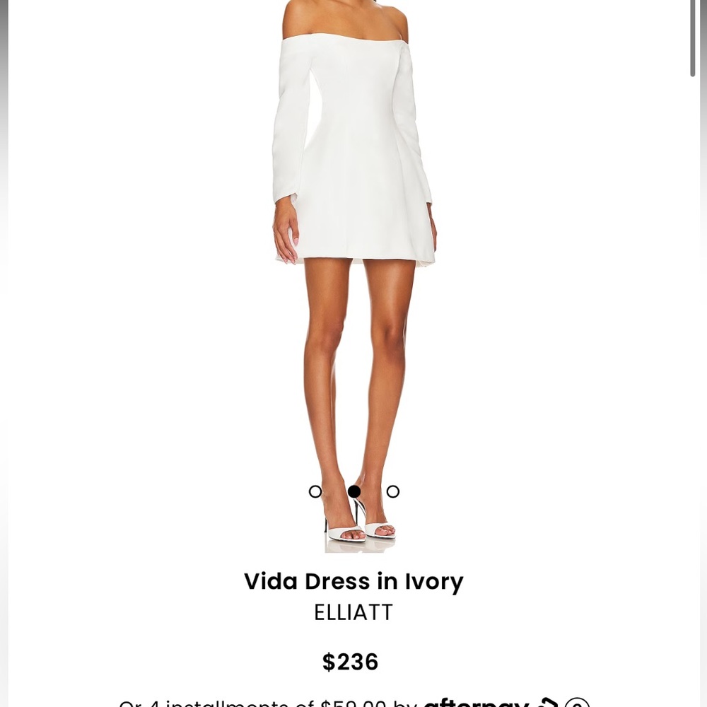 Revolve Elliatt Vida Dress in Ivory